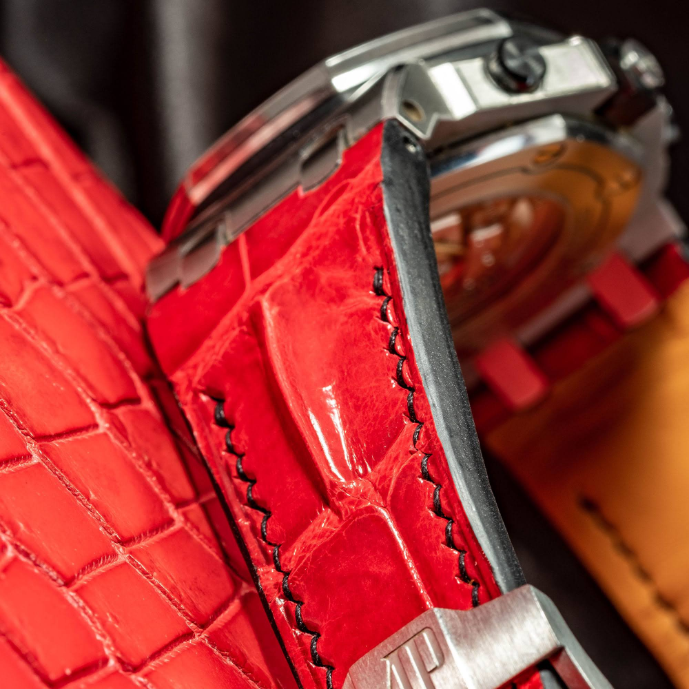 Alligator Leather Strap for AP Royal Oak Offshore 42mm