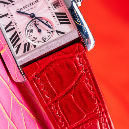 Alligator Leather Strap for Cartier Tank