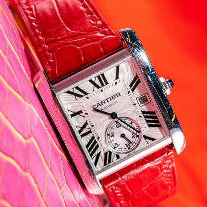 Alligator Leather Strap for Cartier Tank
