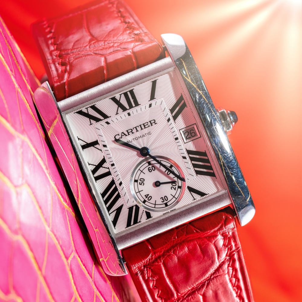 Alligator Leather Strap for Cartier Tank