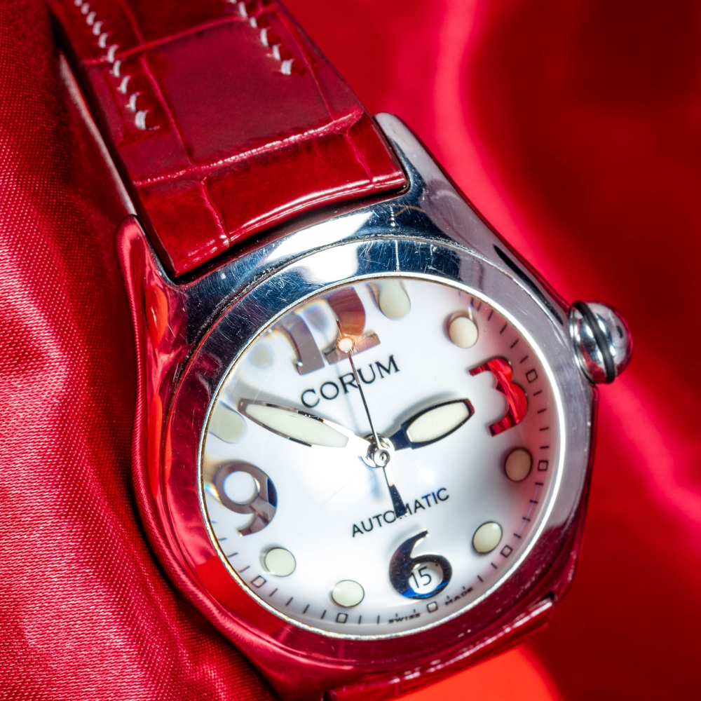 Alligator Leather Strap for Corum Bubble