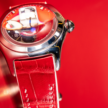 Alligator Leather Strap for Corum Bubble