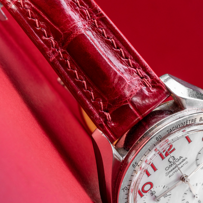 Alligator Leather Strap for Omega Speedmaster