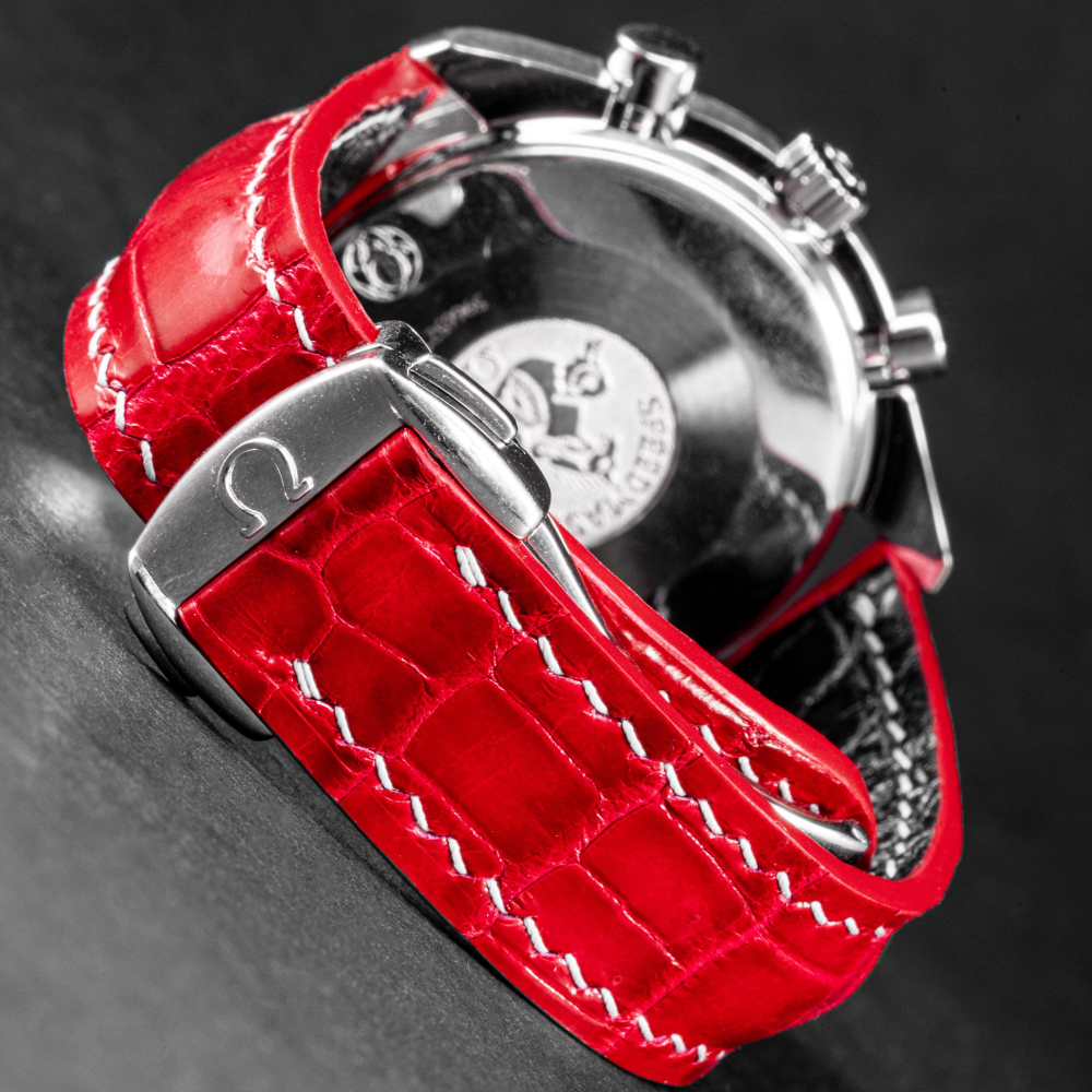 Alligator Leather Strap for Omega Speedmaster