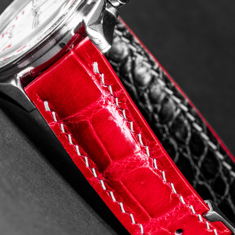 Alligator Leather Strap for Omega Speedmaster