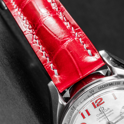 Alligator Leather Strap for Omega Speedmaster