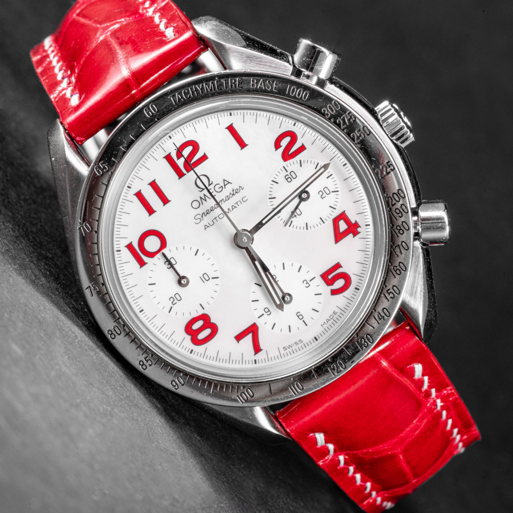 Alligator Leather Strap for Omega Speedmaster