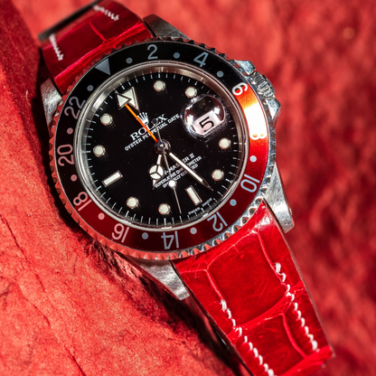 Alligator Leather Strap for Rolex GMT-Master II