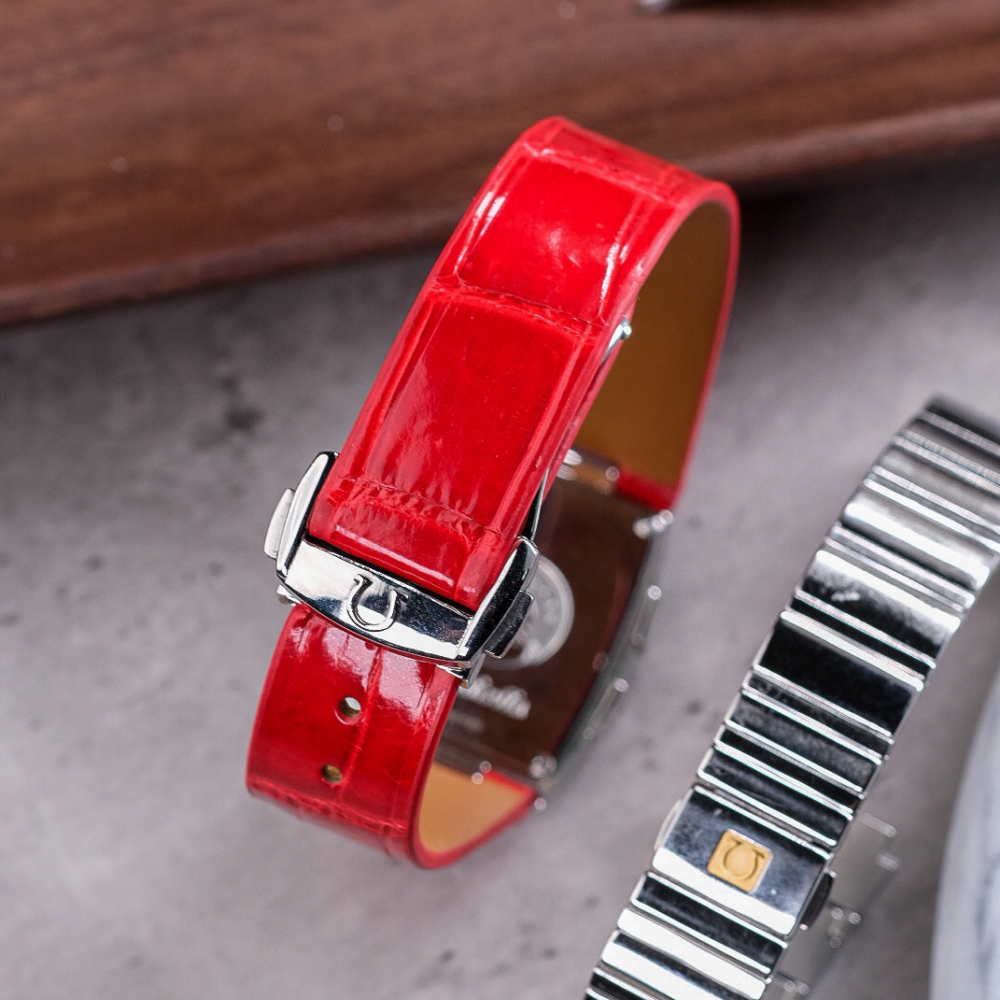 Alligator Leather Strap for Omega Constellation