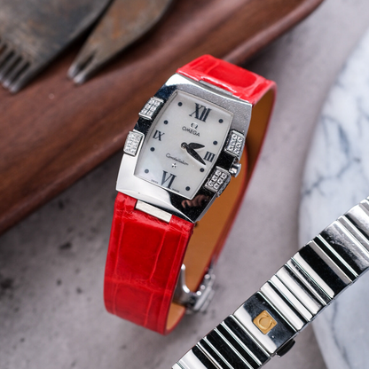 Alligator Leather Strap for Omega Constellation