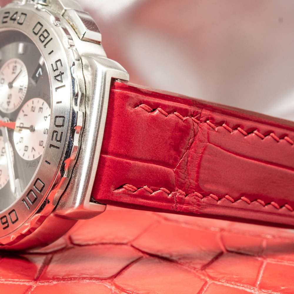Alligator Leather Strap for Tag Heuer Formula 1