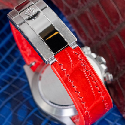 Rolex Daytona Alligator Leather Strap – Deployant Clasp Compatible