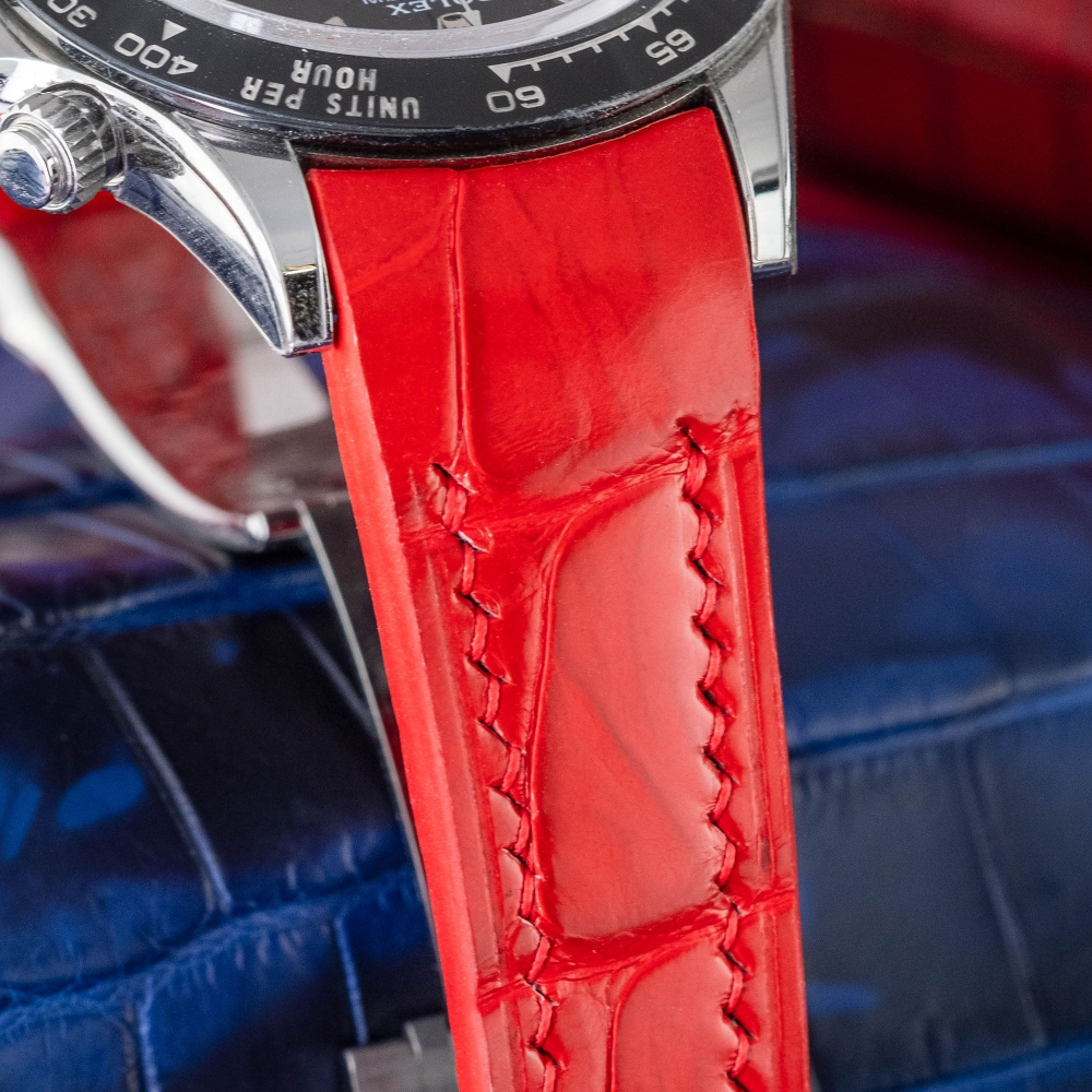 Rolex Daytona Alligator Leather Strap – Deployant Clasp Compatible