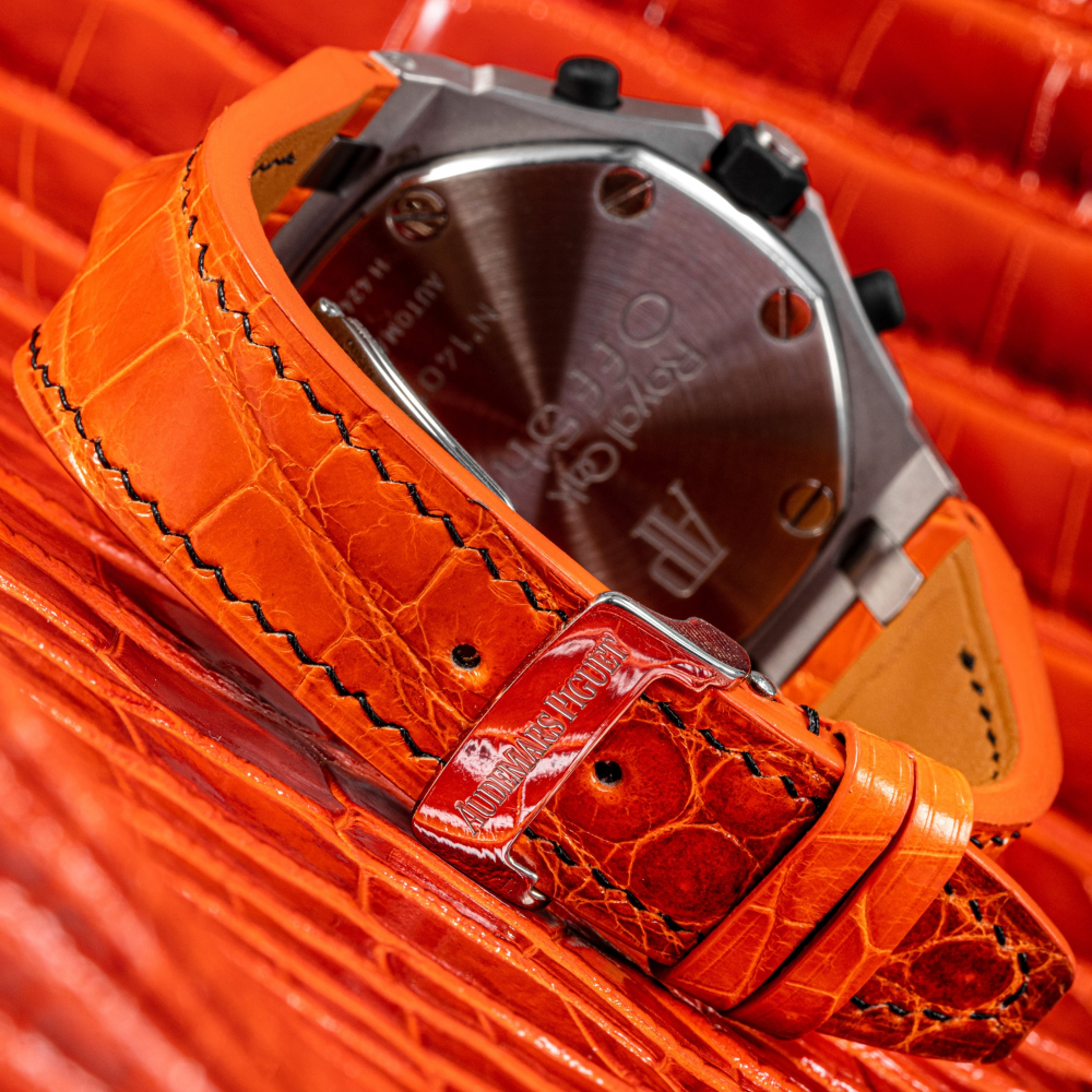Alligator Leather Strap for AP Royal Oak Offshore 42mm