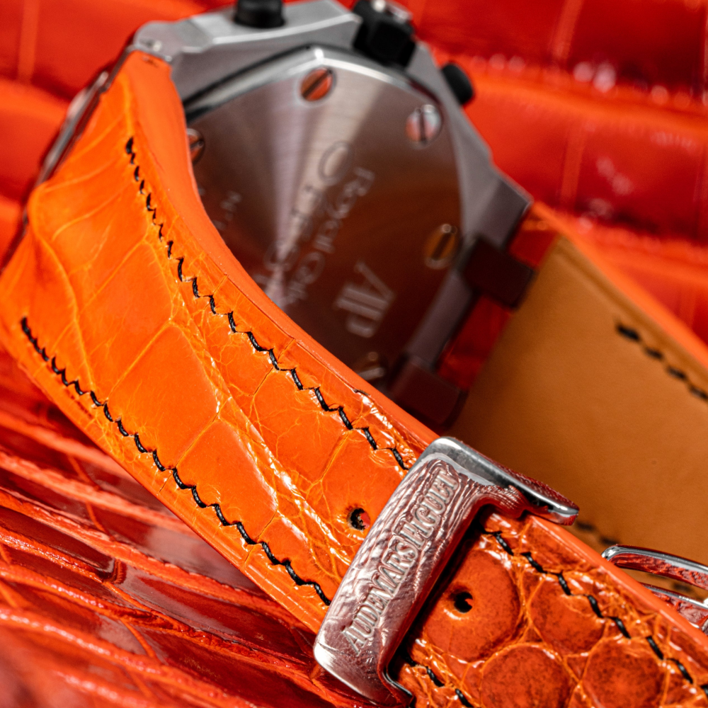 Alligator Leather Strap for AP Royal Oak Offshore 42mm