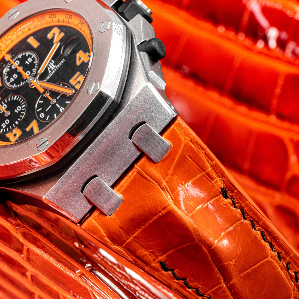 Alligator Leather Strap for AP Royal Oak Offshore 42mm