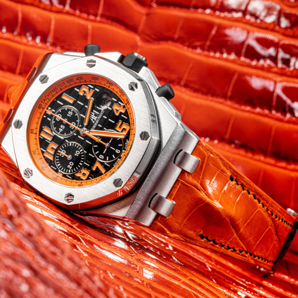 Alligator Leather Strap for AP Royal Oak Offshore 42mm