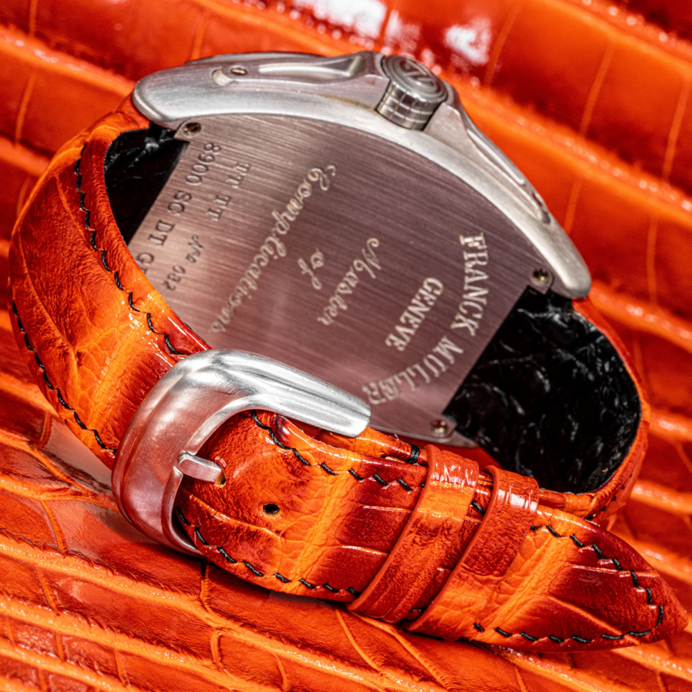 Alligator Leather Strap for Franck Muller Long Island