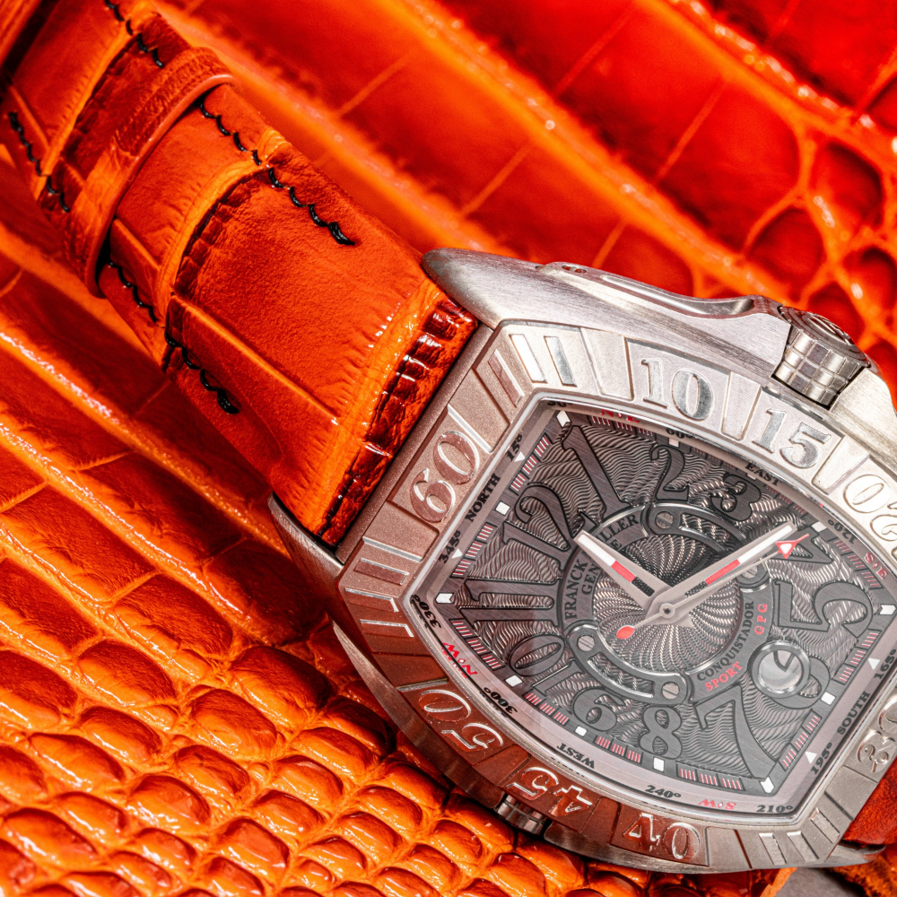 Alligator Leather Strap for Franck Muller Conquistador