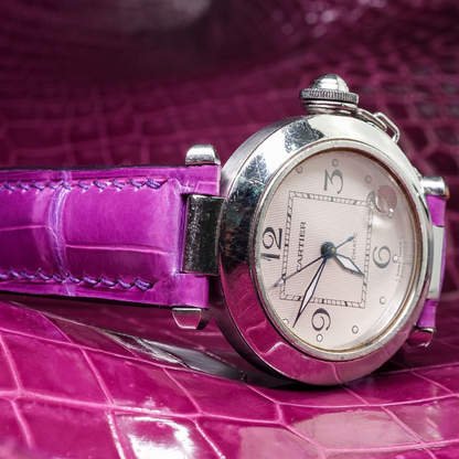 Alligator Leather Strap for Cartier Pasha