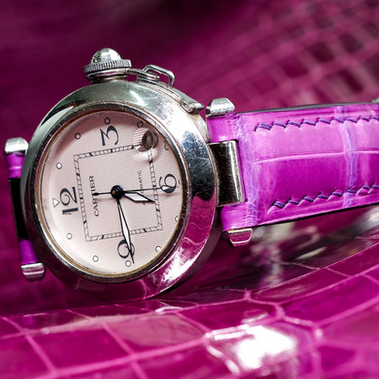 Alligator Leather Strap for Cartier Pasha