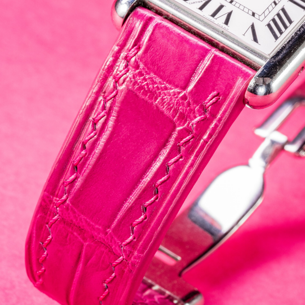 Alligator Leather Strap for Cartier Tank