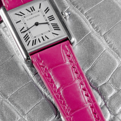 Alligator Leather Strap for Cartier Tank