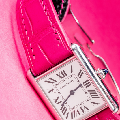 Alligator Leather Strap for Cartier Tank