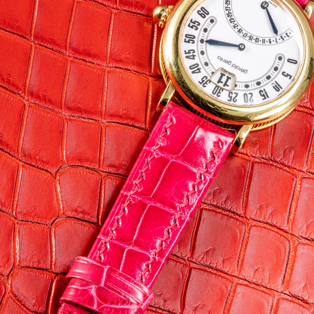 Alligator Leather Strap for Gerald Genta