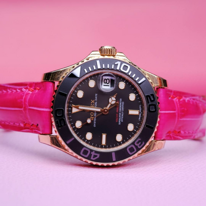 Alligator Leather Strap for Rolex Yacht-Master