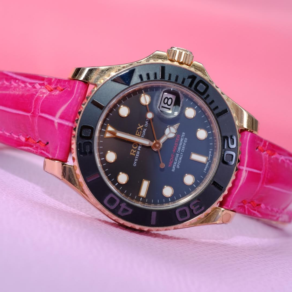 Alligator Leather Strap for Rolex Yacht-Master