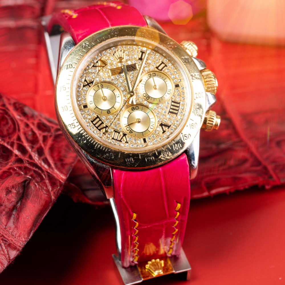 Rolex Daytona Alligator Leather Strap – Deployant Clasp Compatible