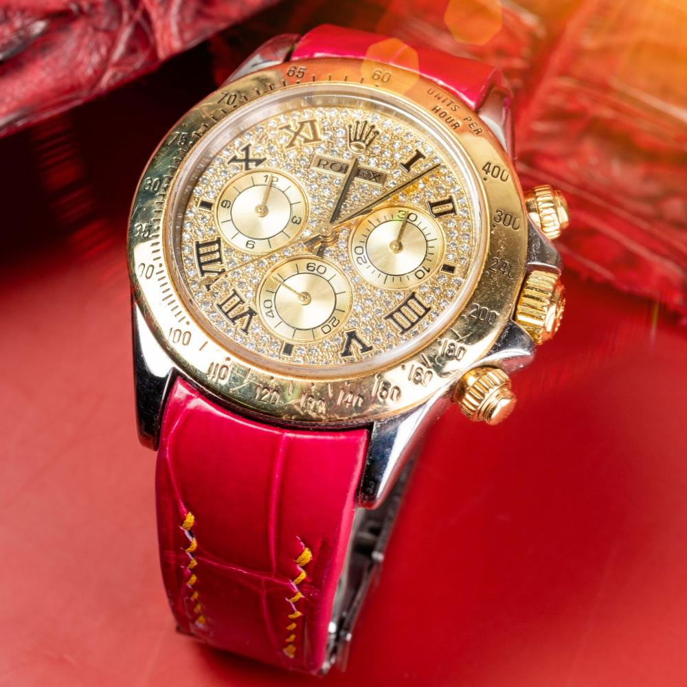 Rolex Daytona Alligator Leather Strap – Deployant Clasp Compatible