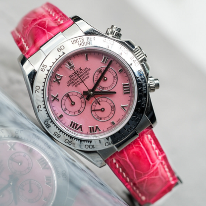 Rolex Daytona Alligator Leather Strap – Deployant Clasp Compatible