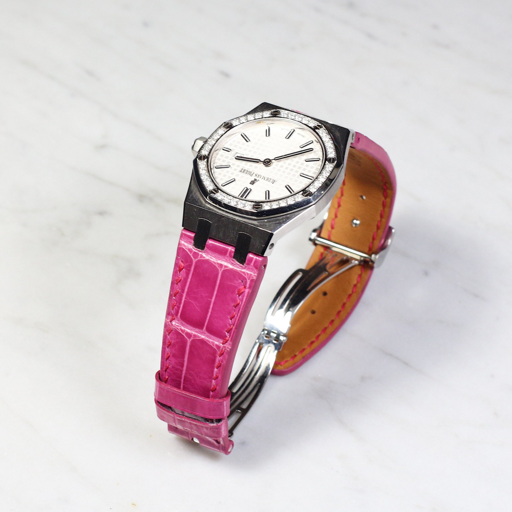Alligator Leather Strap for AP Women's Watches