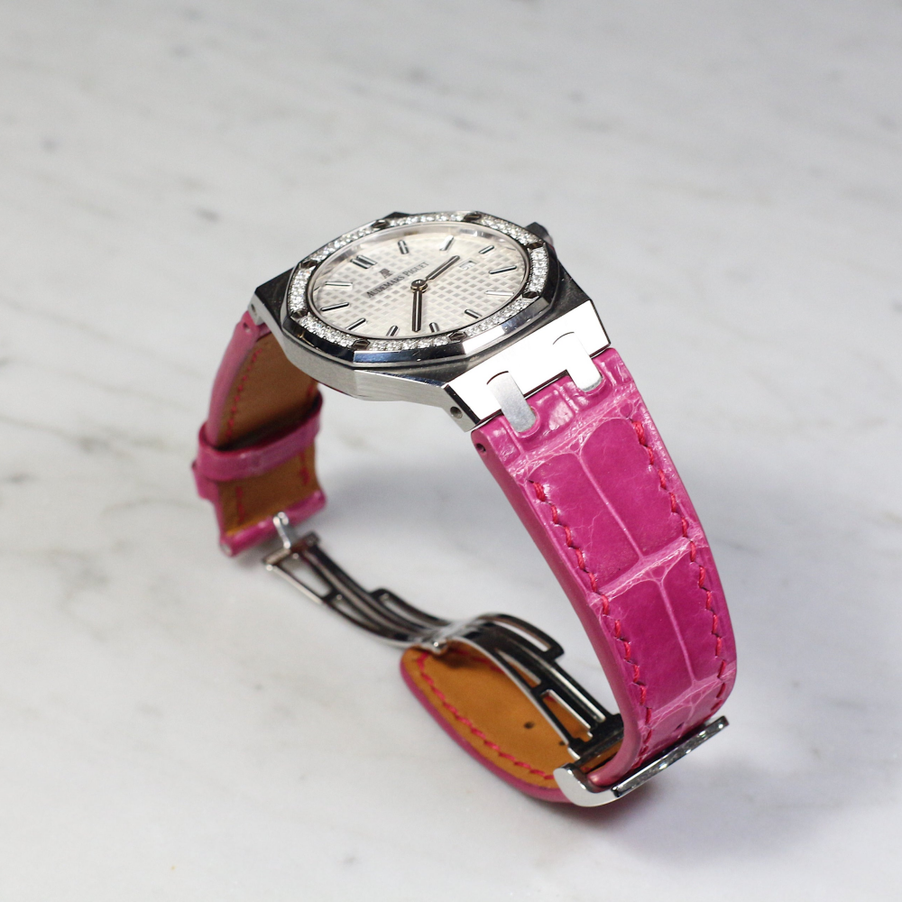 Alligator Leather Strap for AP Women's Watches