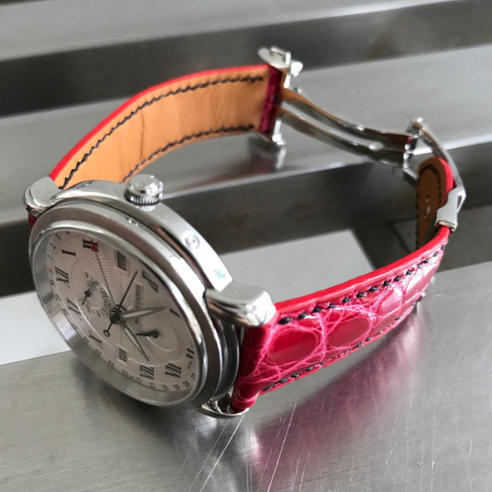 Alligator Leather Strap for Maurice Lacroix