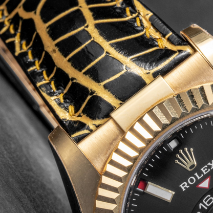 Alligator Leather Strap for Rolex Sky-Dweller