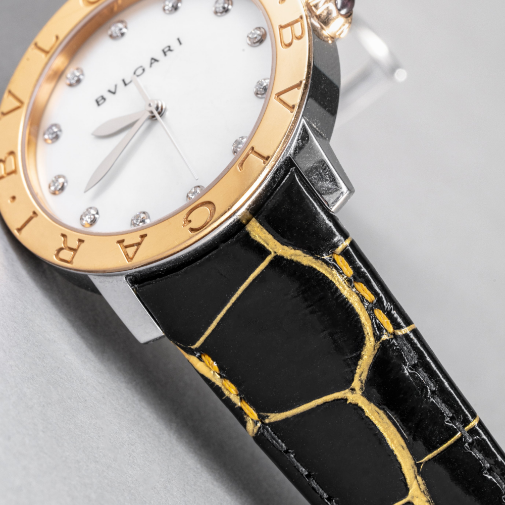Alligator Leather Strap for Bvlgari