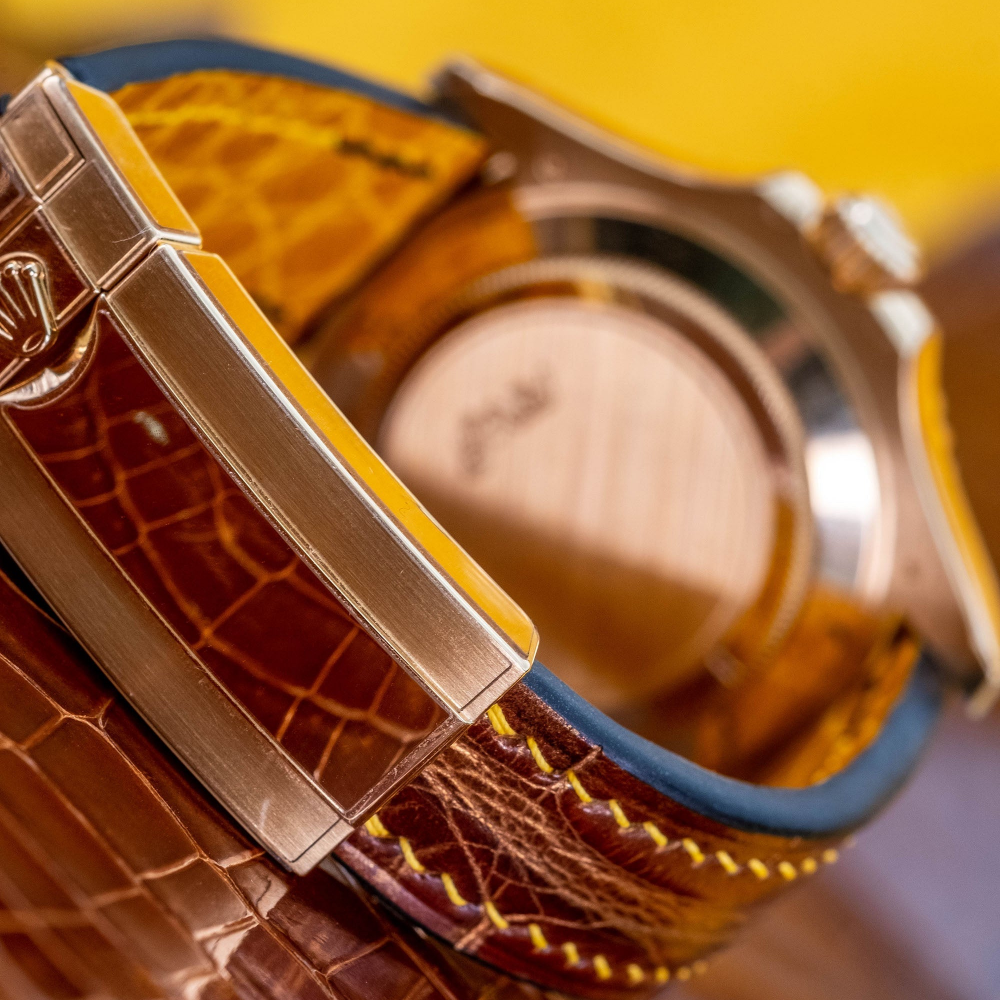 Alligator Leather Strap for Rolex Yacht-Master