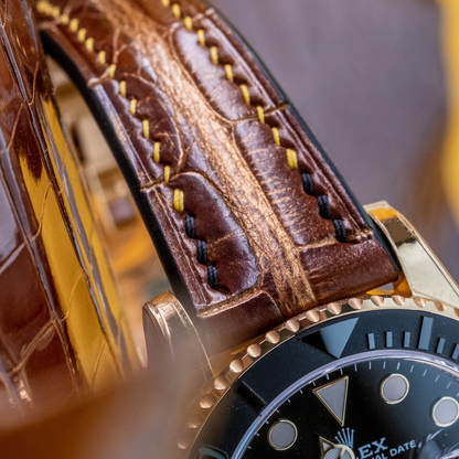 Alligator Leather Strap for Rolex Yacht-Master