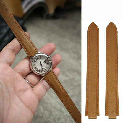 Chevre Leather Strap for Cartier Ballon Bleu