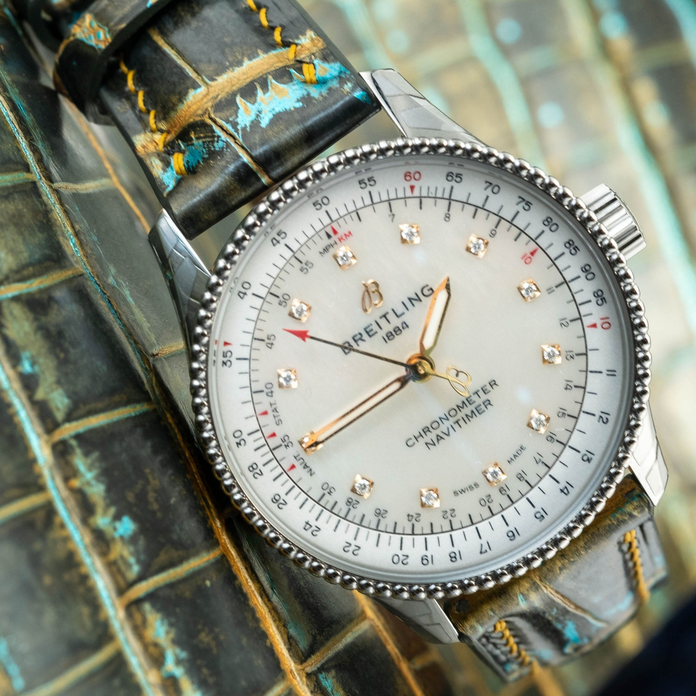 Alligator Leather Strap for Breitling