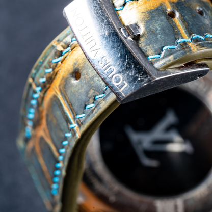 Alligator Leather Strap for Louis Vuitton Watch
