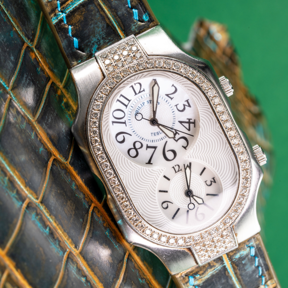 Alligator Leather Strap for Philip Stein