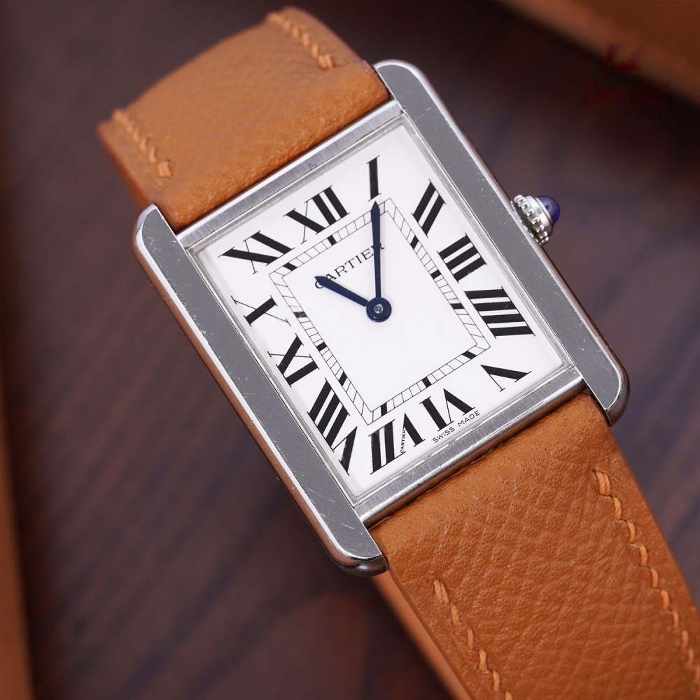 Epsom Leather Strap for Cartier Tank
