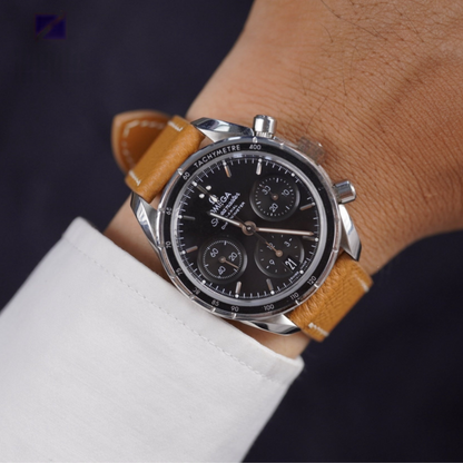 Omega Speedmaster Epsom Calfskin Leather Strap