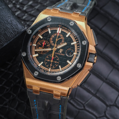 Alligator Leather Strap for AP Royal Oak Offshore 44mm
