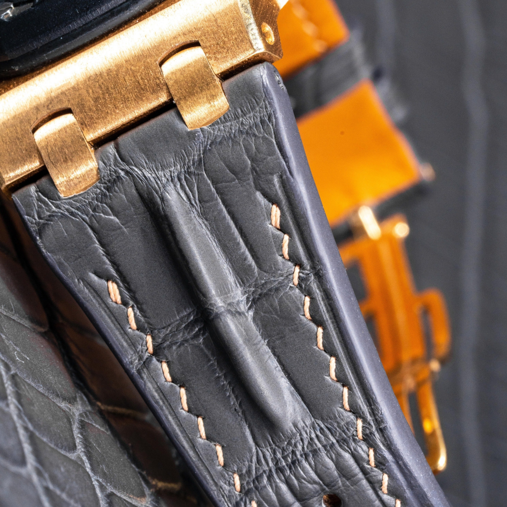 Alligator Leather Strap for AP Royal Oak Offshore 42mm