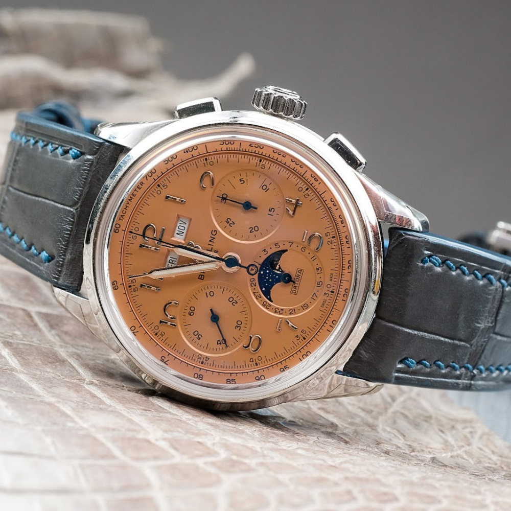 Alligator Leather Strap for Breitling